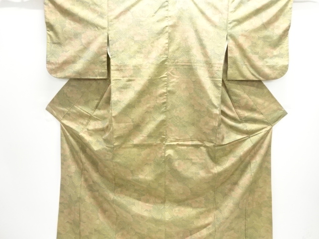 JAPANESE KIMONO / OMESHI / NISHIJIN-ORI / WOVEN FLOWER